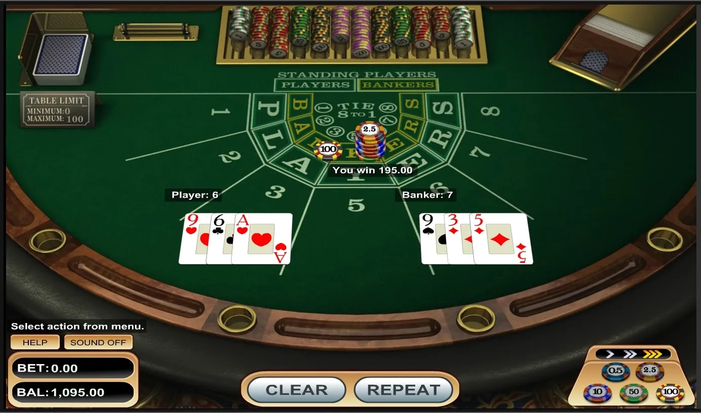 Game Baccarat có nhiều phiên bản và quy tắc mới