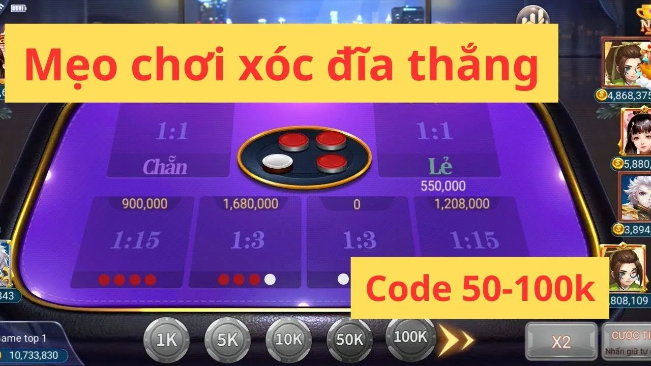 Áp dụng chiến thuật để chơi xóc đĩa live Sunwin thắng lớn