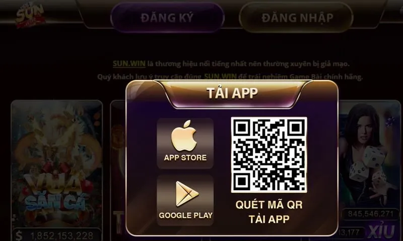 4 bước đơn giản tải App Sunwin trên thiết bị Android